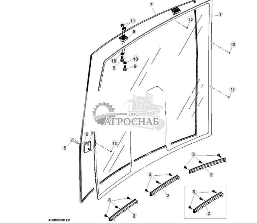 Ветровое стекло 